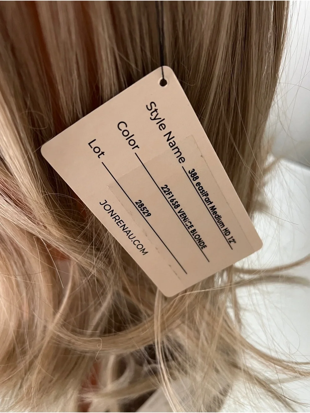 Brand New! Ash blonde hair topper. Venice blonde.